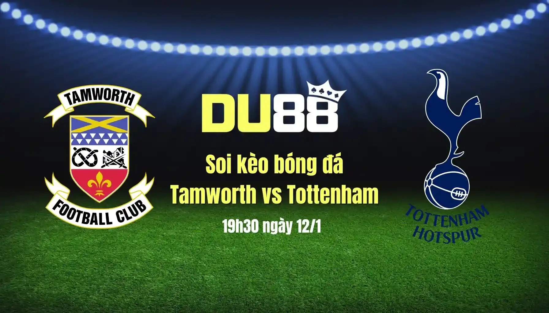 DU88 Soi kèo Tamworth vs Tottenham, vòng 3 FA Cup 19h30 ngày 12/01/2025